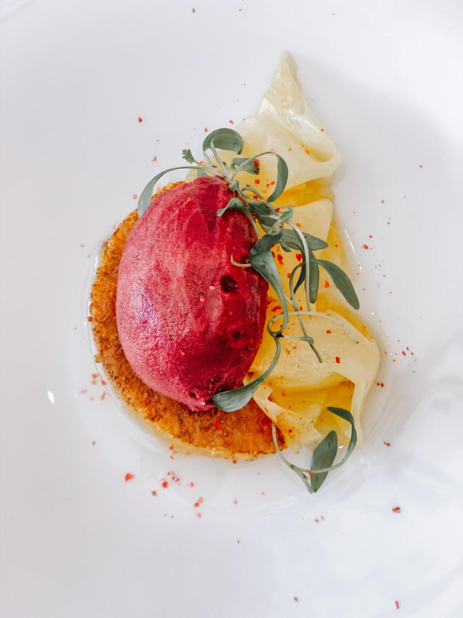 Alentejo Marmoris Hotel & Spa, A Small Luxury Hotel Of The World Віла-Вісоза Екстер'єр фото A dessert prepared by the restaurant